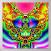 Fractal Cartoon Character Poster (Voorkant)