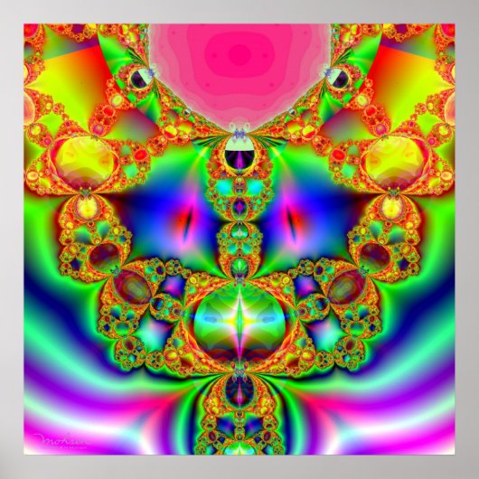 Fractal Cartoon Character Poster (Voorkant)