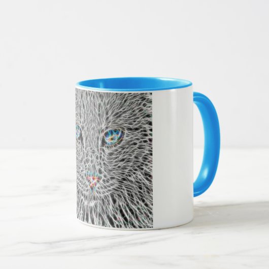 Fractal Cat Combo Mok (Voorkant rechts)