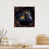 Fractal cat poster (Keuken)
