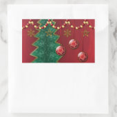 Fractal Celebration Kerst stickers (Tas)