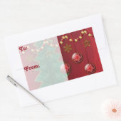 Fractal Celebration kerstcadeau Label stickers (Envelop)