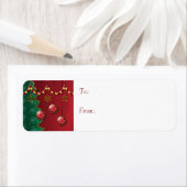 Fractal Celebration kerstcadeaulabels Etiket (Insitu)