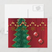 Fractal Celebration Kerstmis Briefkaart (Voorkant / Achterkant)