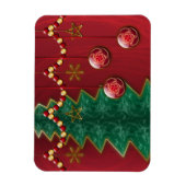 Fractal Celebration Kerstmis Flexible Magnet Magneet (Verticaal)