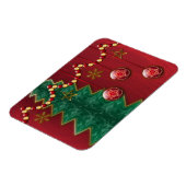 Fractal Celebration Kerstmis Flexible Magnet Magneet (Linkerzijde)