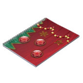 Fractal Celebration Kerstmis Notitieboek (Linkerzijde)