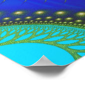 Fractal Celestial Forest Fine Abstract Art Poster (Hoek)