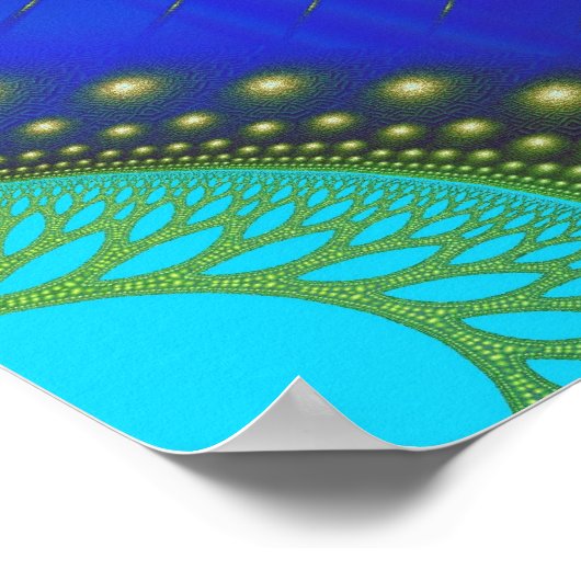 Fractal Celestial Forest Fine Abstract Art Poster (Hoek)