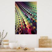 Fractal Cell Patroon Poster (Keuken)