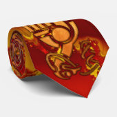 Fractal Celt 3D-gelaagde afbeelding Stropdas (Opgerold)