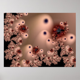 Fractal Chantilly Splendor Poster