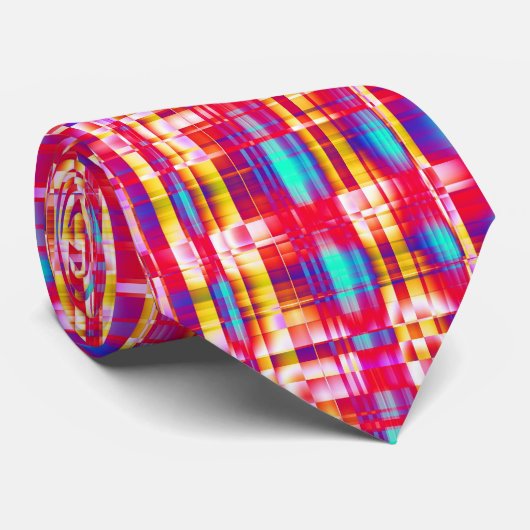 Fractal Check 02 Stropdas (Opgerold)