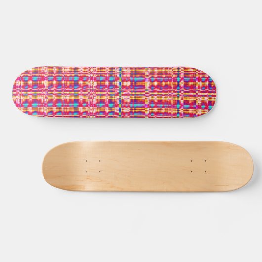 Fractal Check Persoonlijk Skateboard (Horizontaal)