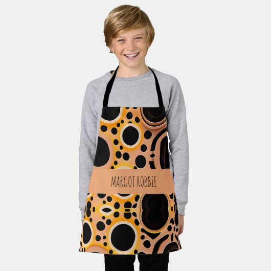 Fractal cirkels 3D geometrisch patroon Schort (Gedragen)