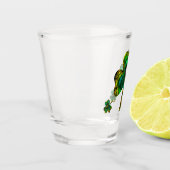 Fractal Clover Shot Glass Glas (Links)