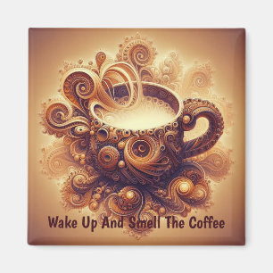 Fractal Coffee Reverie Magneet