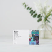 Fractal Collage Braid Visitekaartje (Staand voorkant)