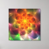 Fractal Color Vortex Canvas Afdruk (Voorkant)
