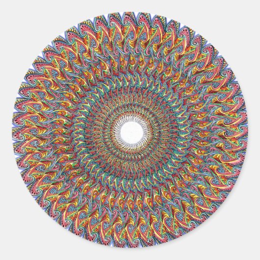 Fractal con to DNA pulse Sticker (Voorkant)