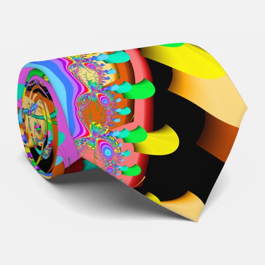 Fractal Confetti Stropdas (Opgerold)