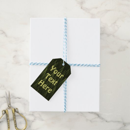 Fractal Conifer Forest Cadeaulabel (Met Touw)
