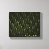 Fractal Conifer Forest Canvas Afdruk (Voorkant)
