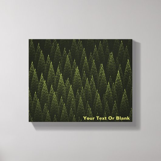 Fractal Conifer Forest Canvas Afdruk (Voorkant)
