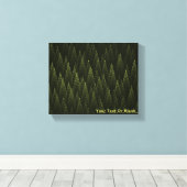 Fractal Conifer Forest Canvas Afdruk (Insitu (Houten vloer))