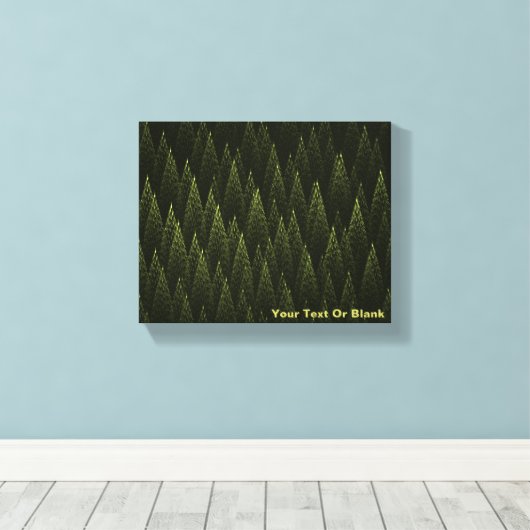 Fractal Conifer Forest Canvas Afdruk (Insitu (Houten vloer))