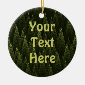 Fractal Conifer Forest Keramisch Ornament (Voorkant)