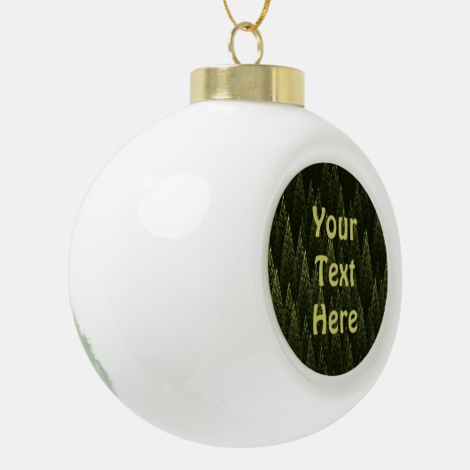 Fractal Conifer Forest Keramische Bal Ornament (Links)