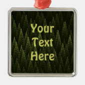 Fractal Conifer Forest Metalen Ornament (Voorkant)