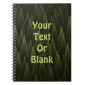 Fractal Conifer Forest Notitieboek (Voorkant)