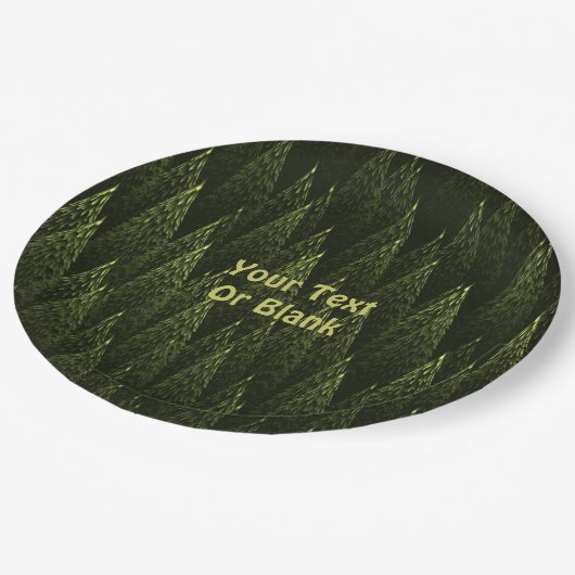 Fractal Conifer Forest Papieren Bordje (Gekanteld)