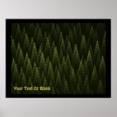 Fractal Conifer Forest Poster (Voorkant)