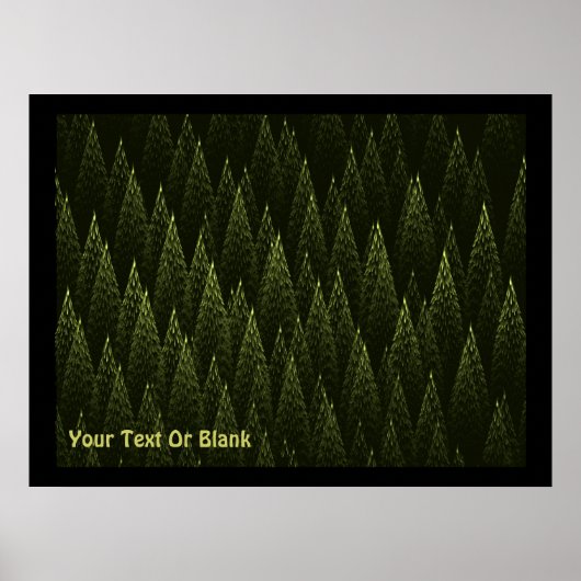 Fractal Conifer Forest Poster (Voorkant)