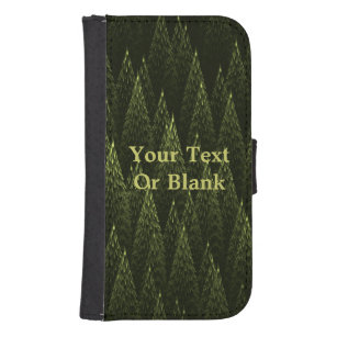 Fractal Conifer Forest Galaxy S4 Portemonnee Hoesje