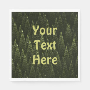 Fractal Conifer Forest Servetten