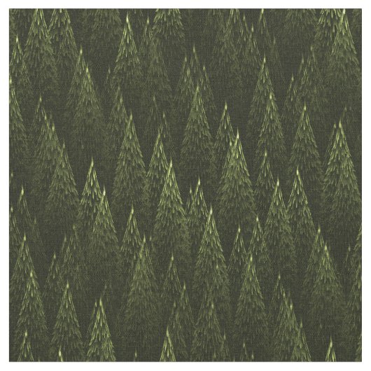 Fractal Conifer Forest Stof (Close Up)