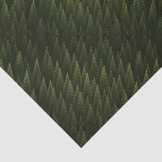Fractal Conifer Forest Tissuepapier (Detail)