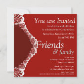 Fractal Curtain Afstuderen Invitation Kaart (Achterkant)