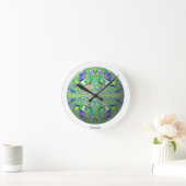 Fractal Cyberpunk klok - psychedelische wiskunde g (Huis)