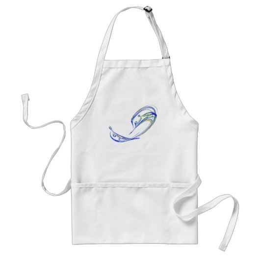 Fractal - Dolphin Standaard Schort (Voorkant)