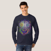 Fractal Dragon Flower Power T-shirt (Voorkant volledig)