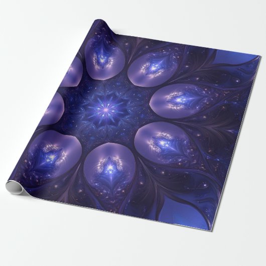 Fractal Dream Wrapping Paper Cadeaupapier (Uitgerold)