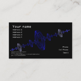 Fractal druppels Business Card Visitekaartje