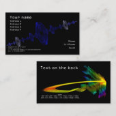 Fractal druppels Business Card Visitekaartje (Voorkant / Achterkant)