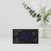 Fractal druppels Business Card Visitekaartje (Staand voorkant)