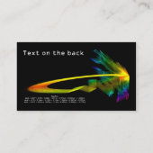 Fractal druppels Business Card Visitekaartje (Achterkant)